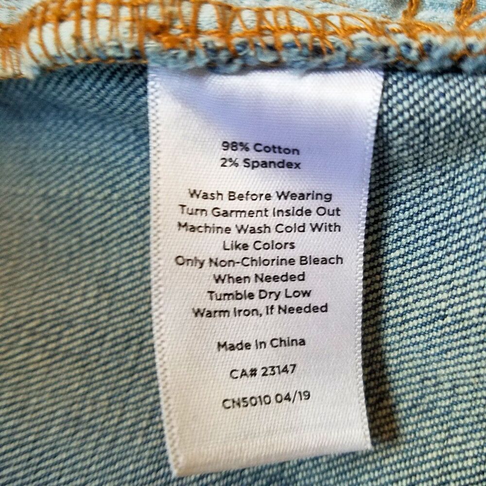 Talbots Jeans Women’s 16W Blue Flawless Slim Ankle Floral Ditsy Print Stretch - Picture 6 of 6